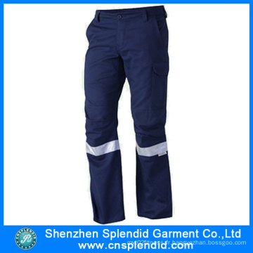 Blue Wear Outdoor Cotton Safety Ladies Pantalons de travail